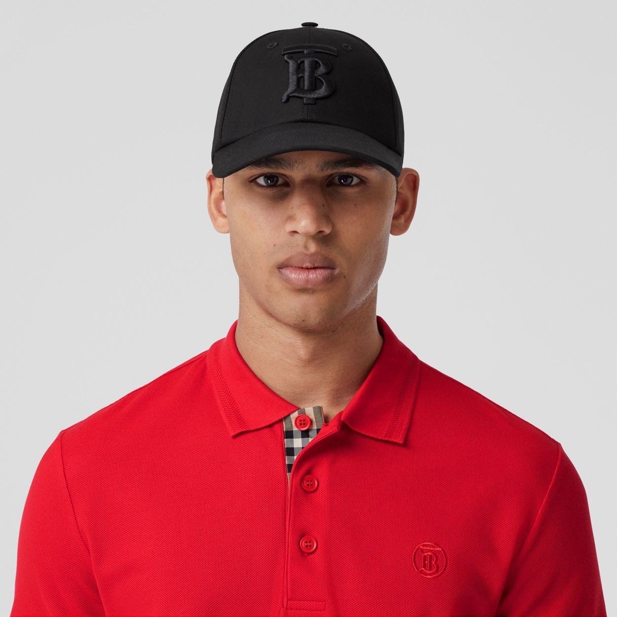 Monogram Motif Cotton Piqué Polo Shirt - 3