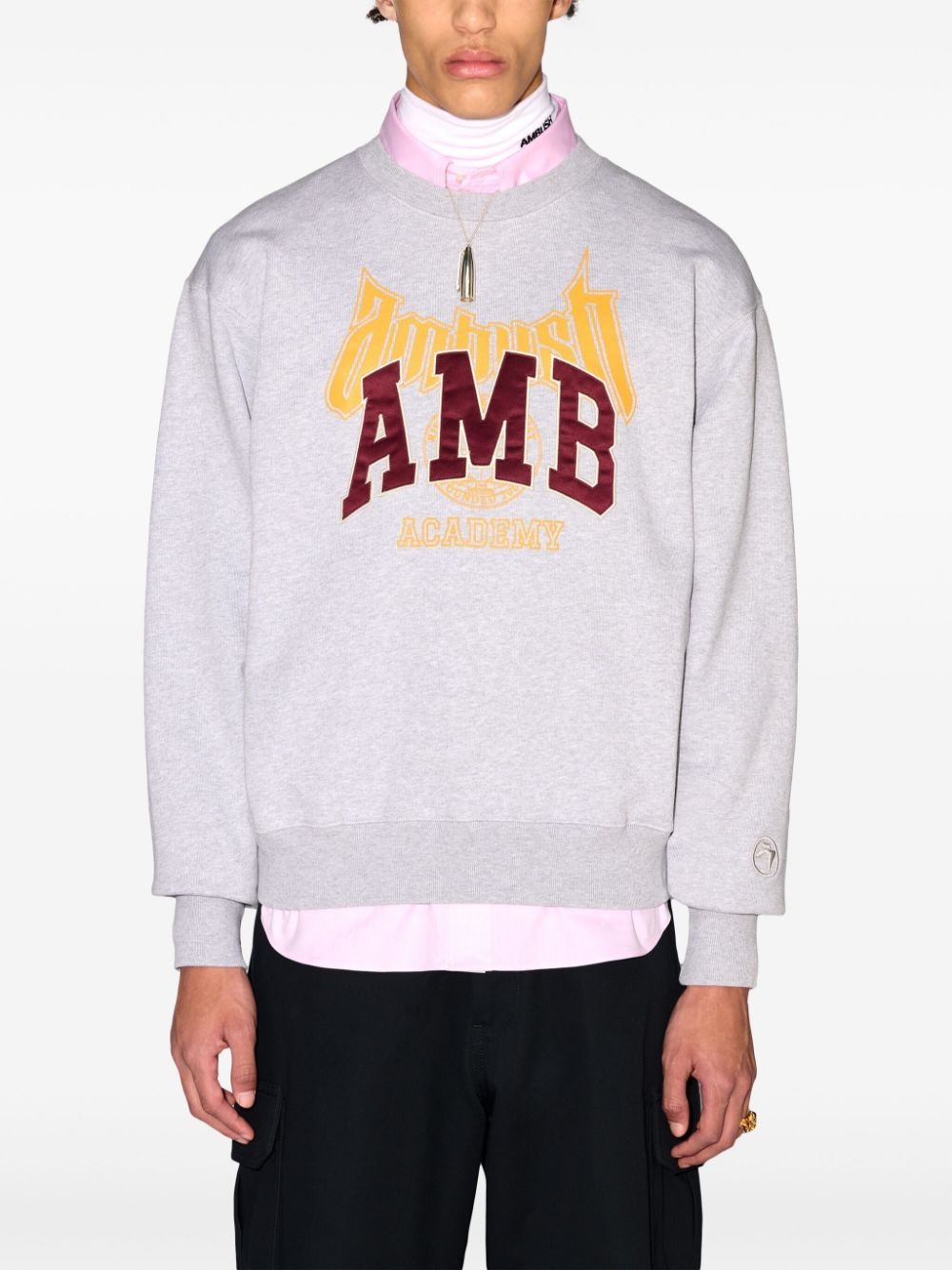 logo-appliquÃ© sweatshirt - 3