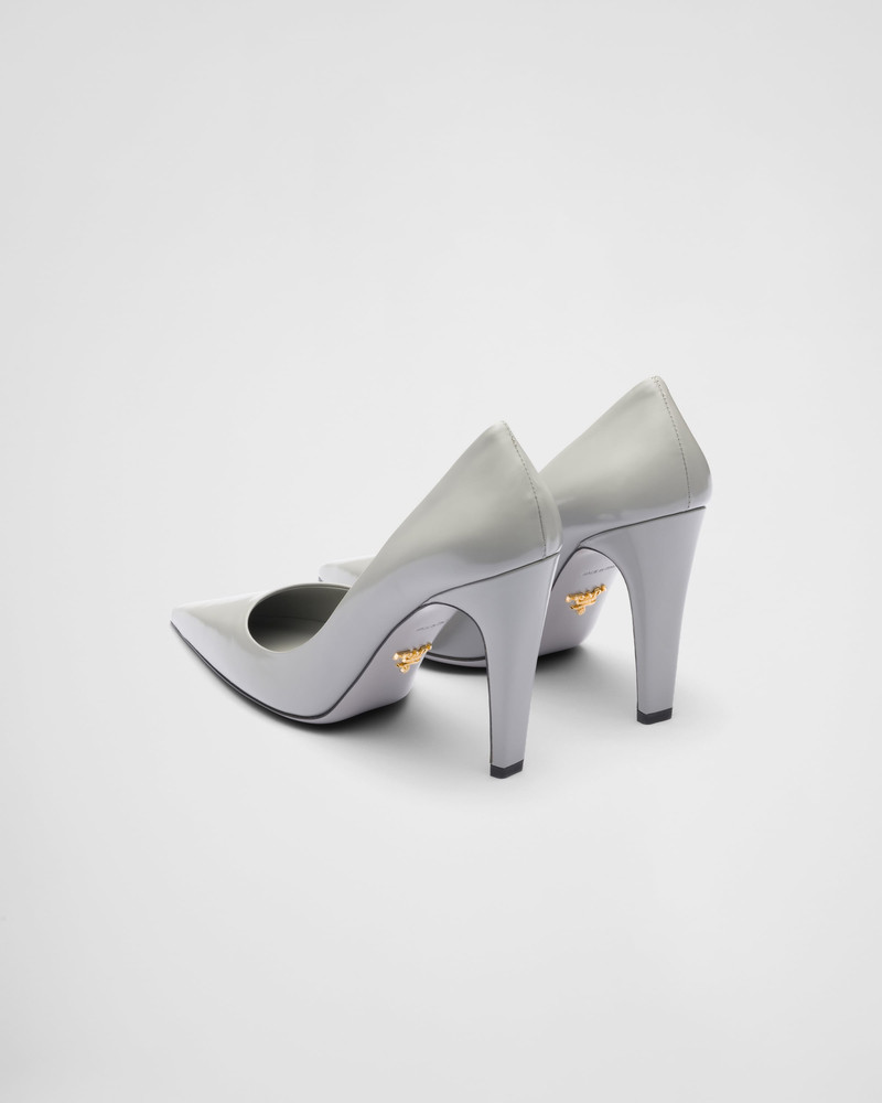 Brushed leather pumps 4