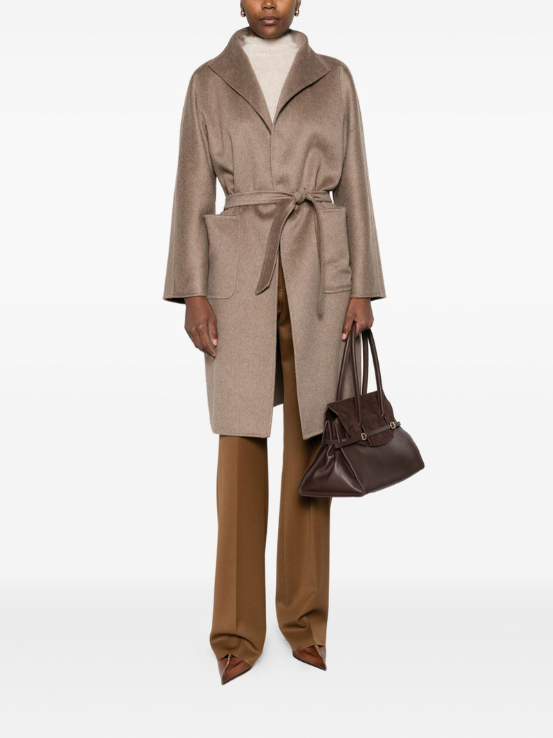 Max Mara hooded belted coat outlook