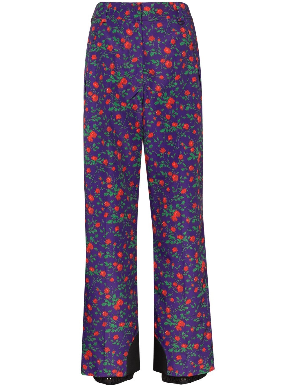 floral print ski trousers - 1