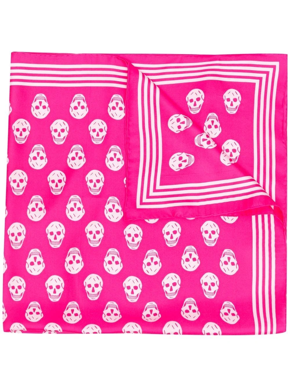 Biker Skull print silk scarf - 1