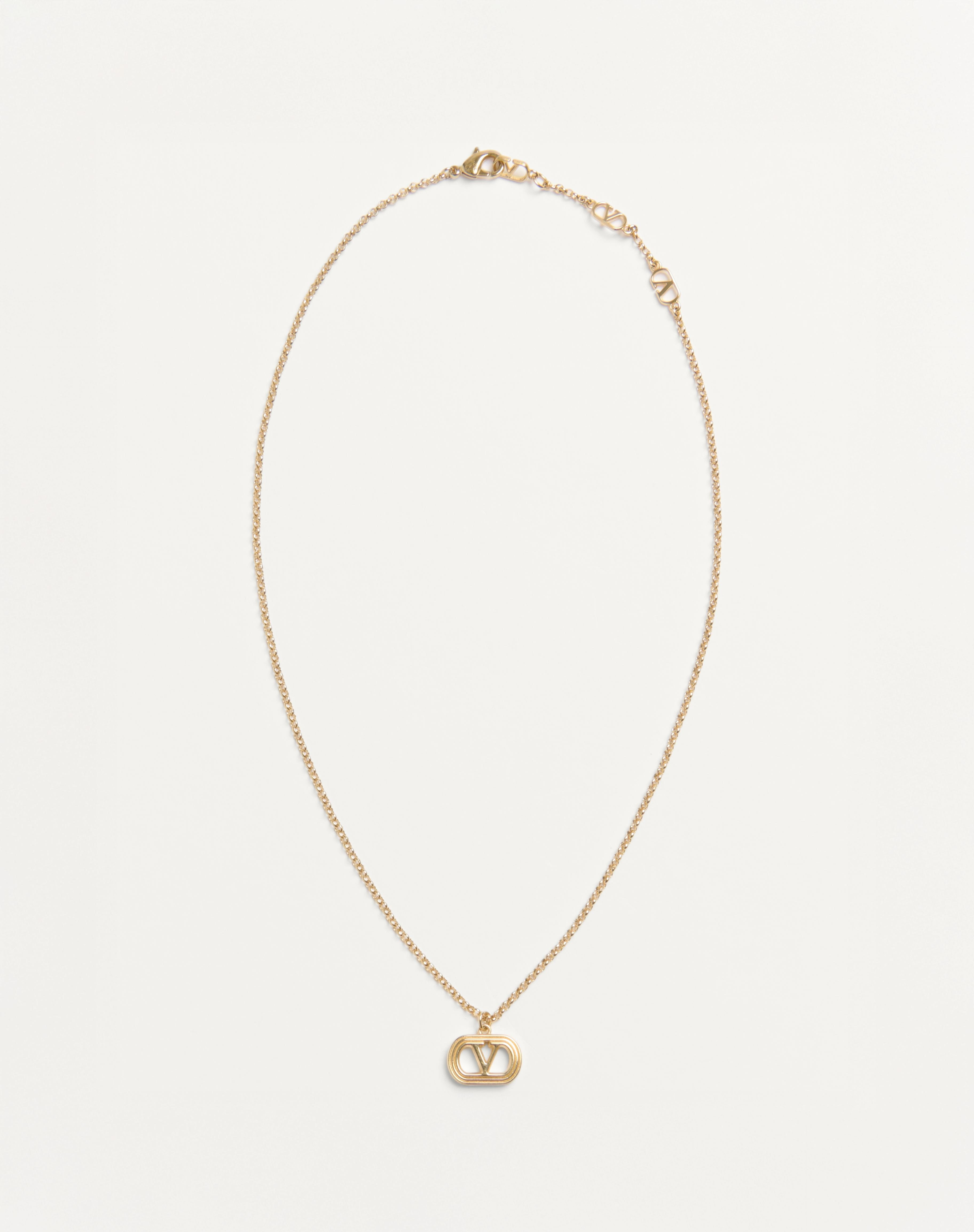 OVAL METAL NECKLACE - 1