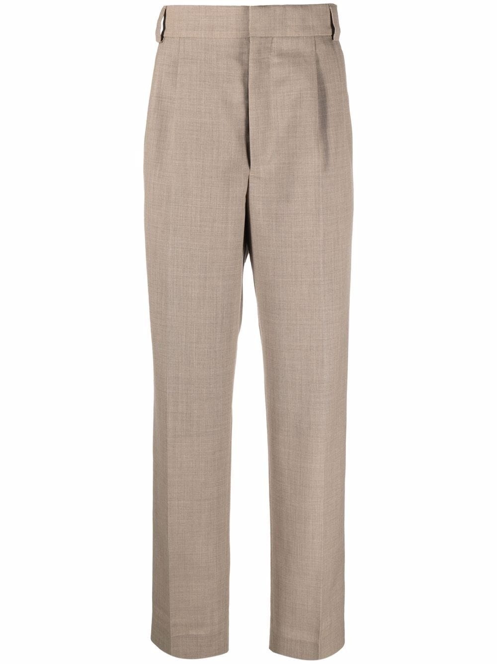 tapered wool trousers - 1