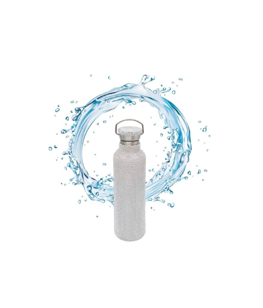 RHINESTONE WATER BOTTLE - 4