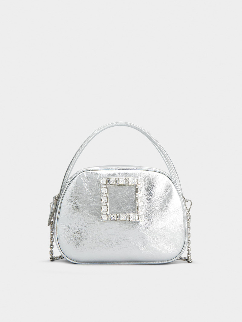 Viv' Ladybug Strass Buckle Mini Bag in Leather 1