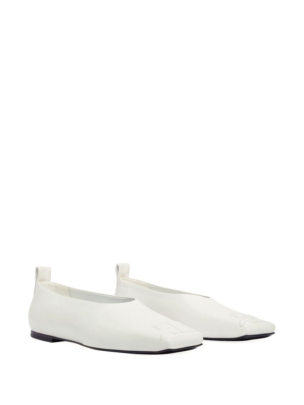 minimal leather loafers - 2
