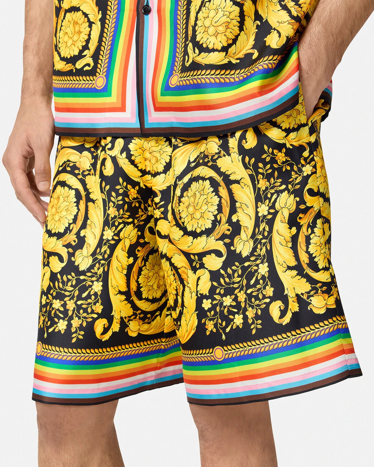 Pride Barocco Silk Shorts - 3