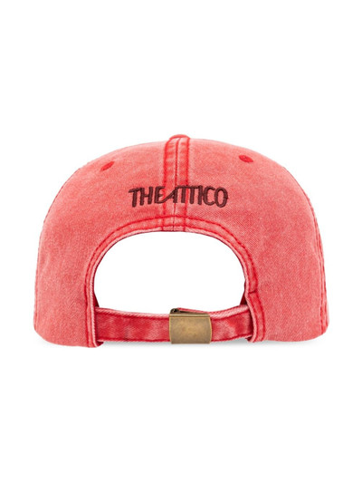 THE ATTICO faded logo-embroidered cotton cap outlook