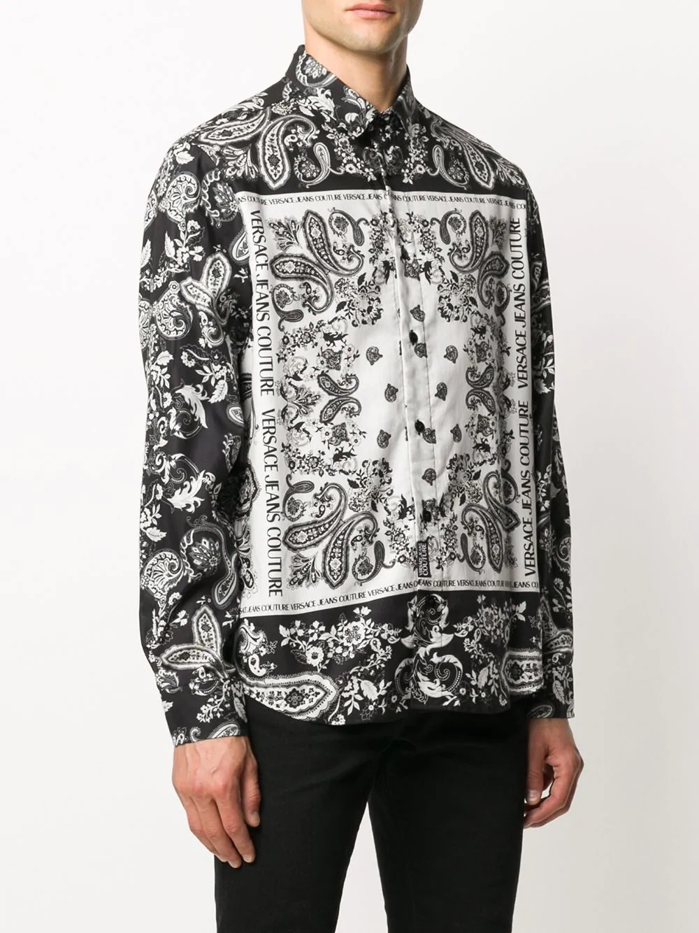 paisley-print cotton shirt - 3