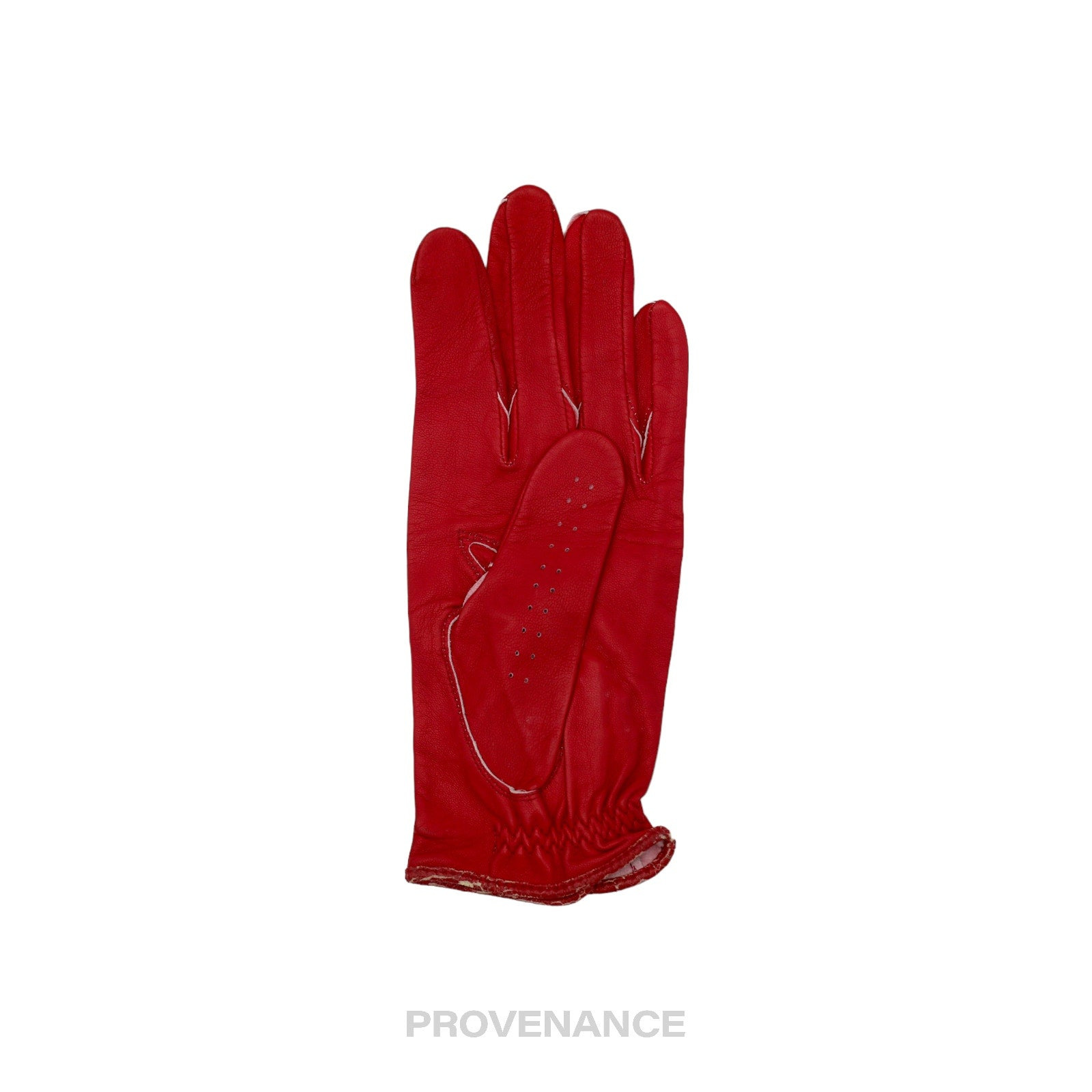 Balenciaga Golf Glove - Red Leather - 2