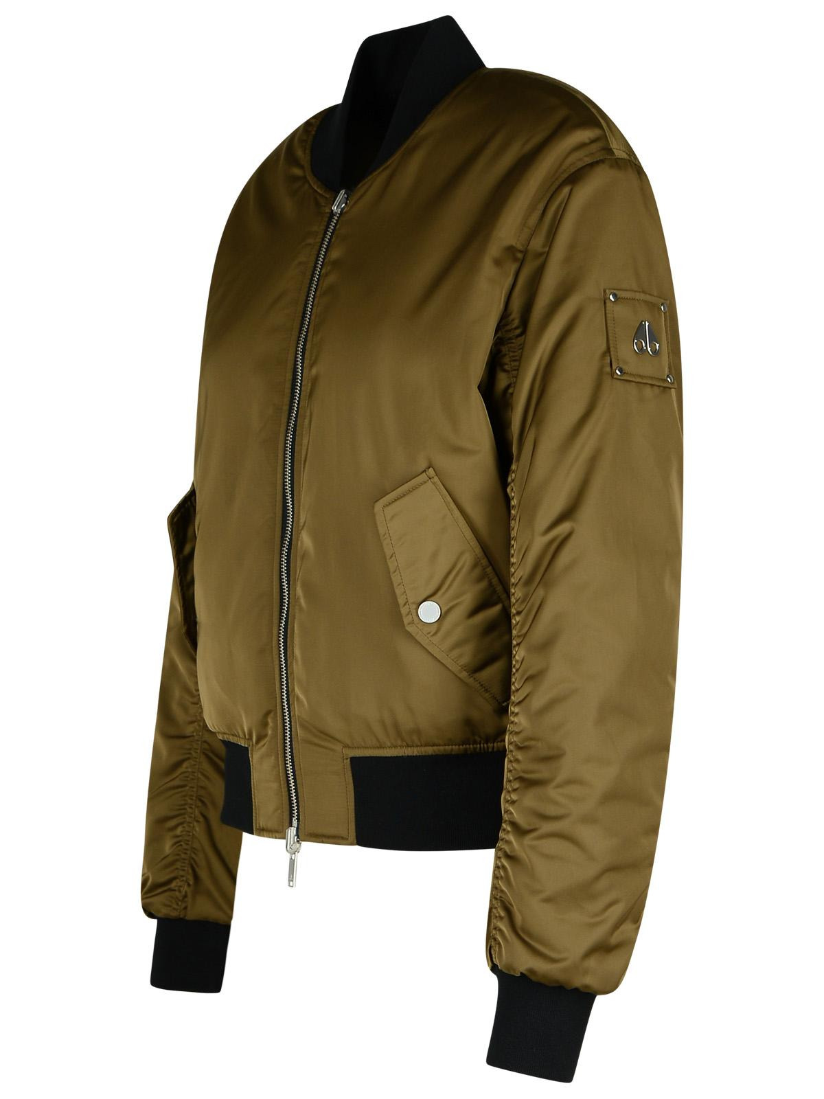 Moose Knuckles 'Jet' Green Polyester Bomber Jacket Women - 2