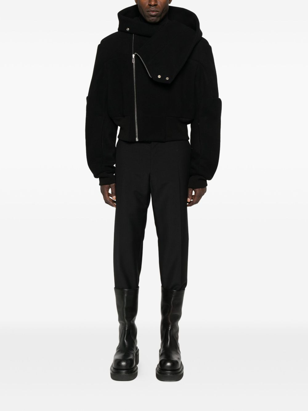 hooded zip-up jacket - 2