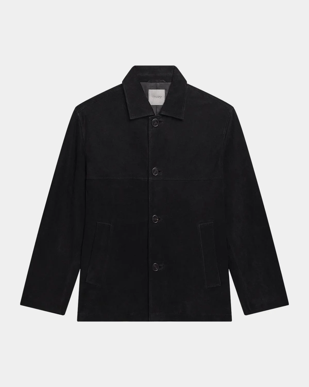 Men's Wool Four-Button Car Coat - 1
