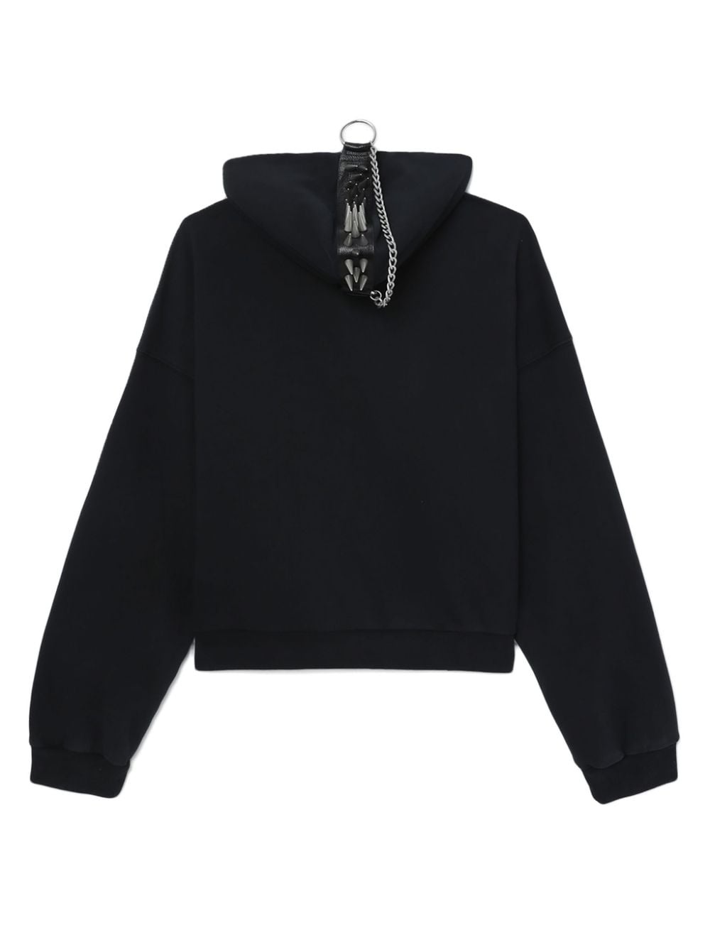 spiked zip-up hoodie - 6