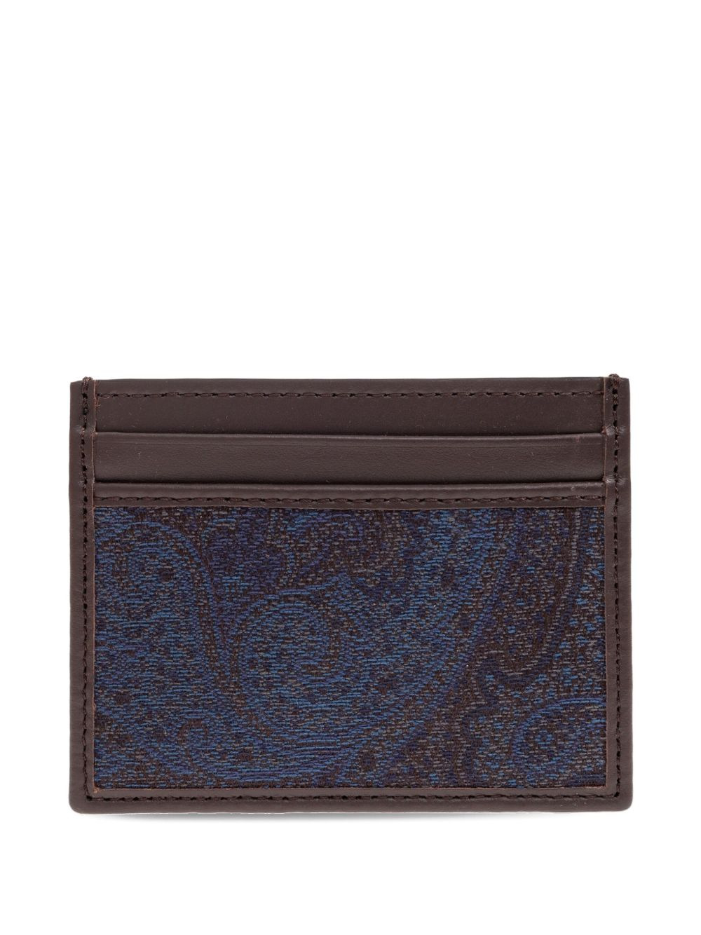 paisley-pattern leather cardholder - 2