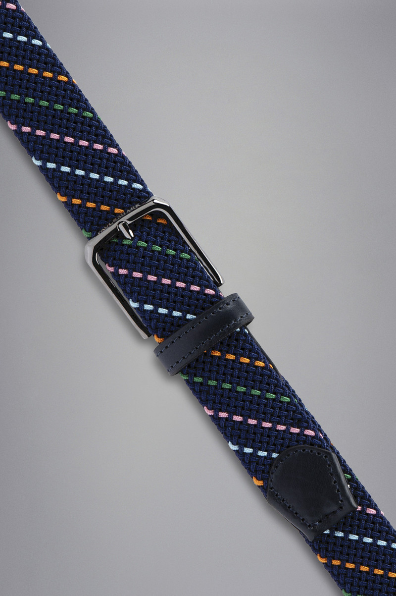 Paul & Shark LEATHER TRIMMED WOVEN ELASTIC BELT outlook