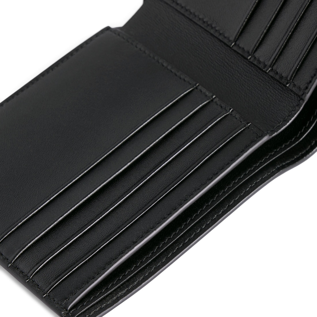 Men's Passport Square Folded Wallet in Black - 4