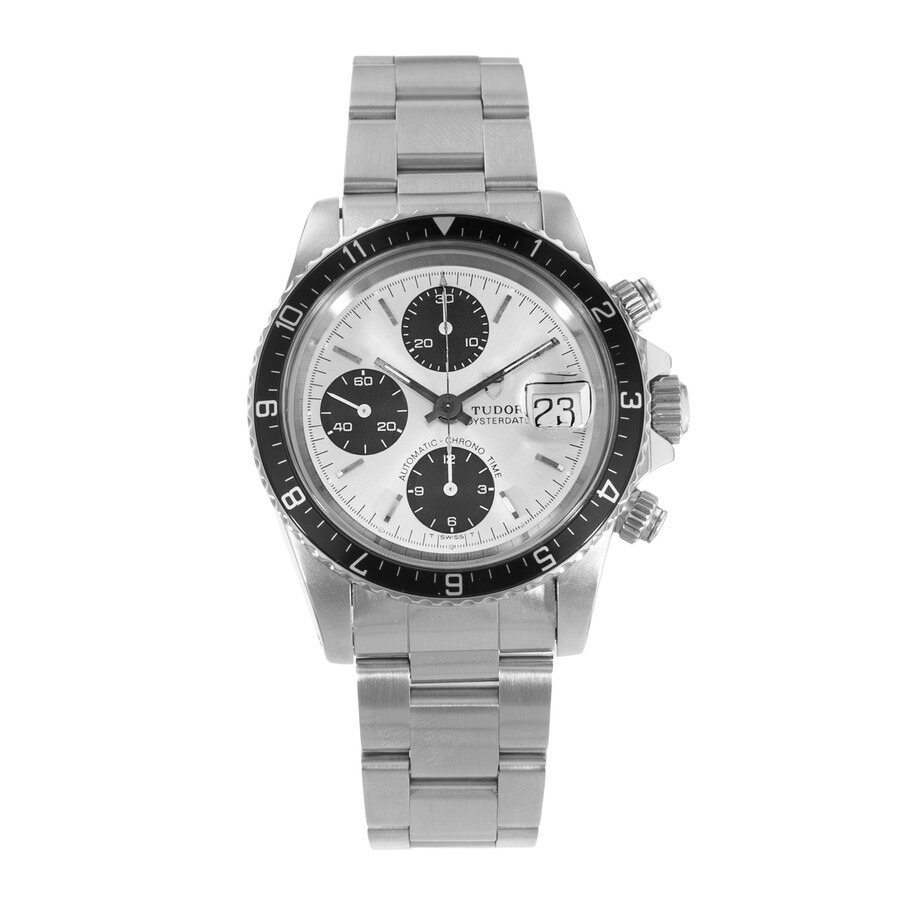 Pre-owned Tudor Oysterdate Big Block Chronograph Automatic Silver Dial Men's Watch 79170 - 2