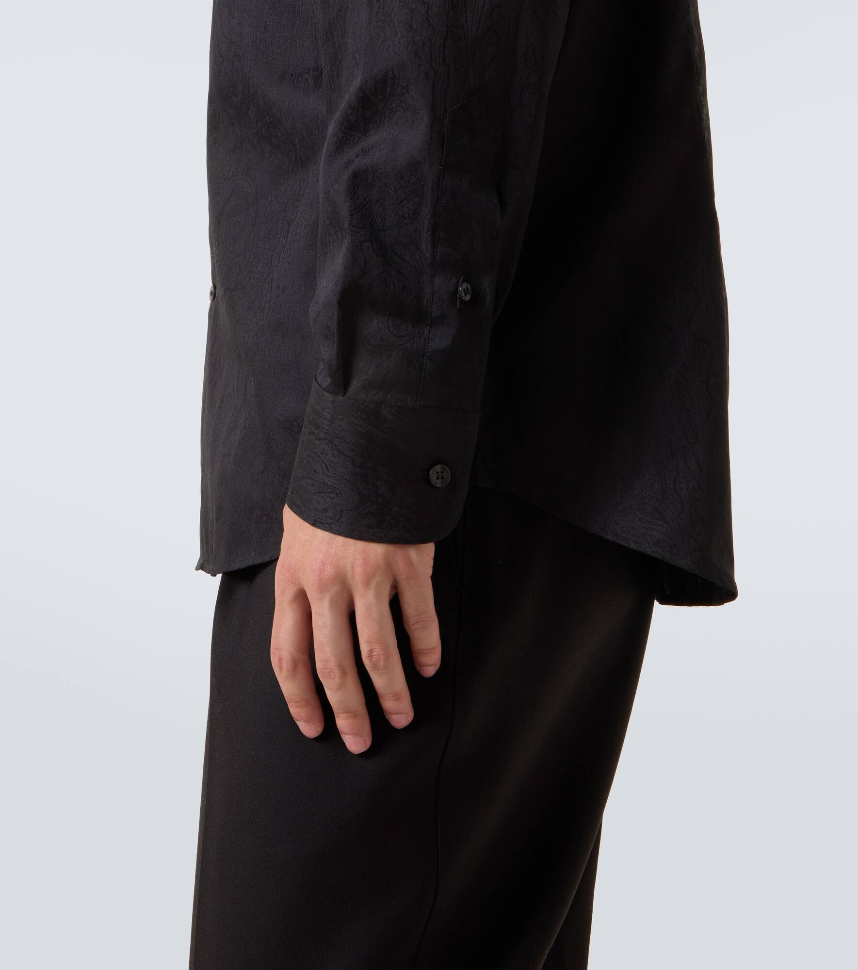 Paisley cotton jacquard shirt - 6