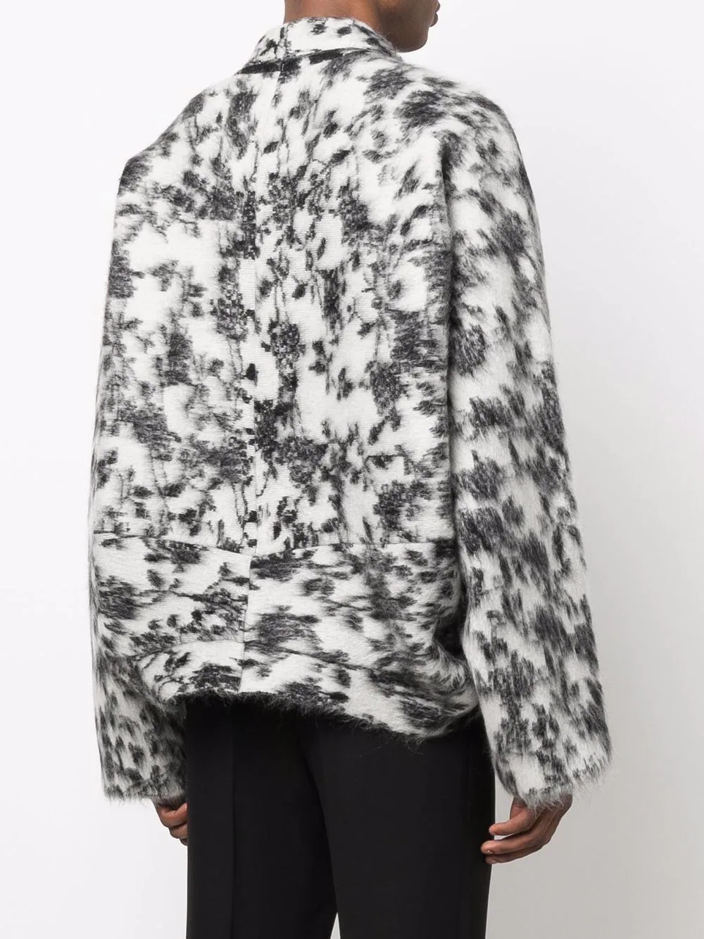 abstract-print cardigan - 4