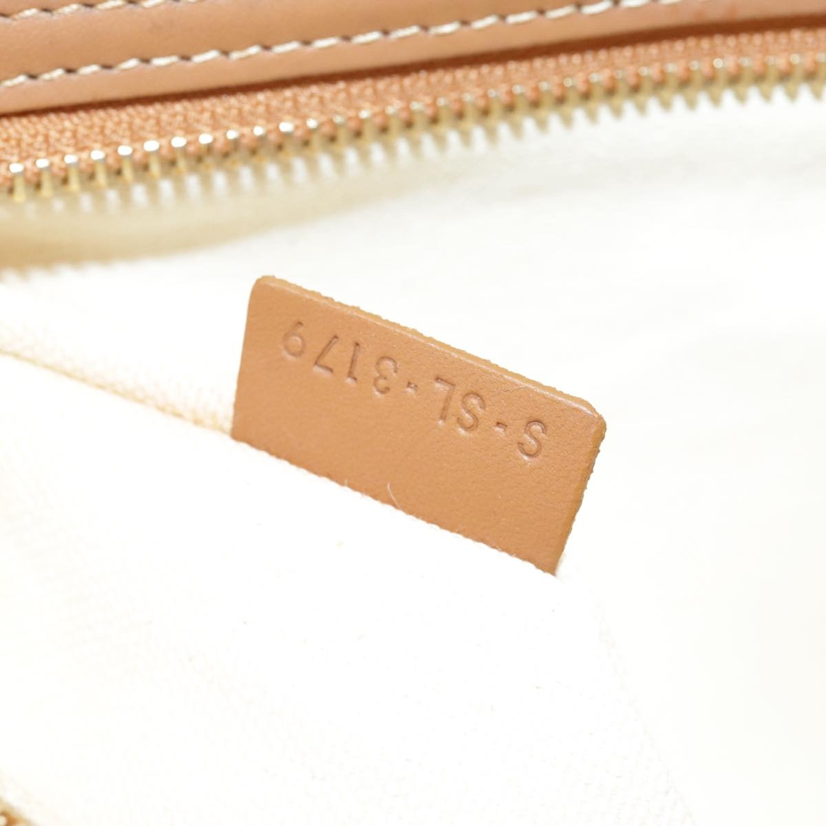 CELINE Horizontalkava Tote Bag Canvas White Gold - 12
