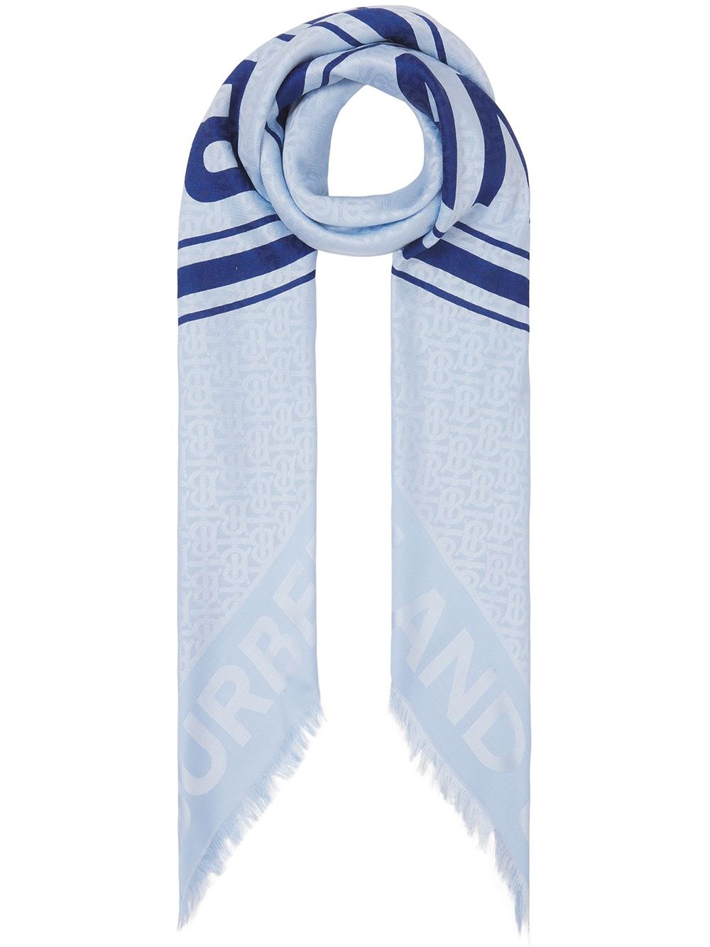 logo graphic-print scarf - 1