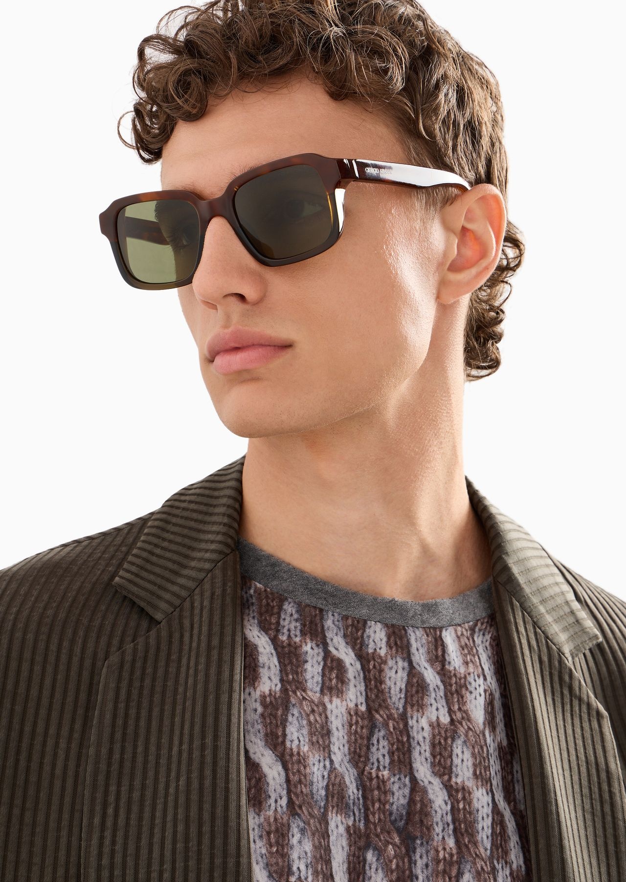 Men’s rectangular sunglasses - 5
