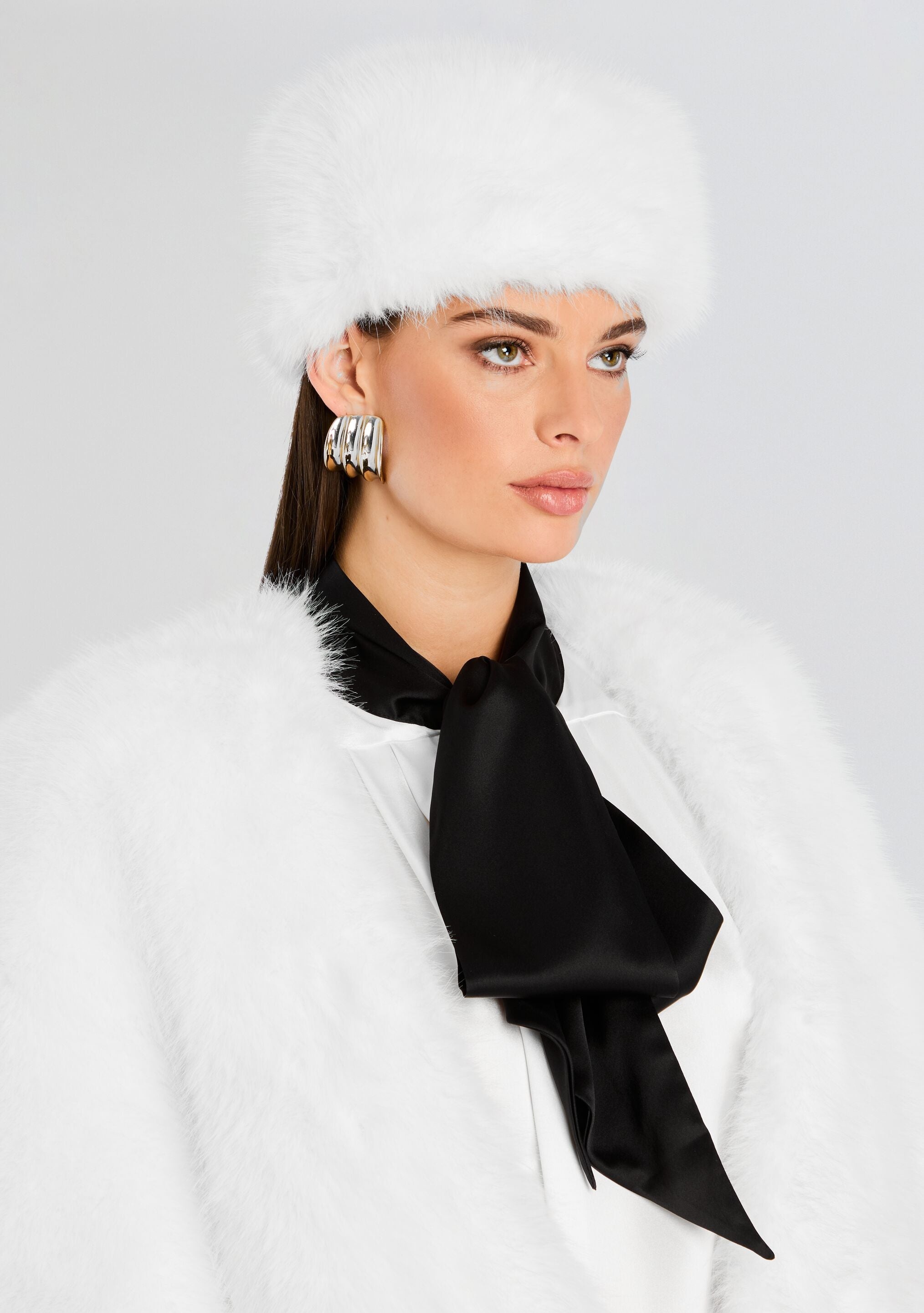 CONTESSA FAUX FUR HAT - 1