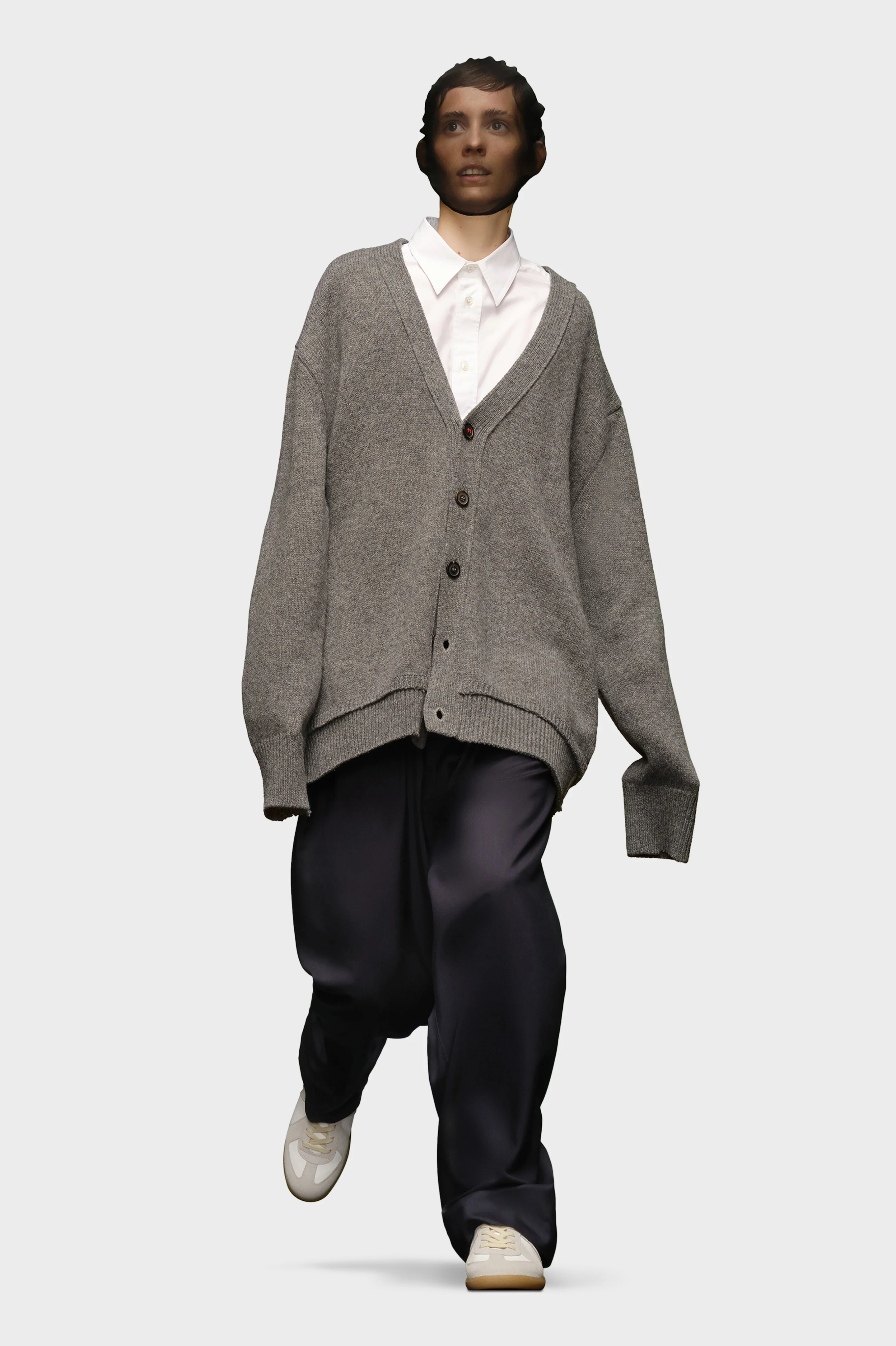 Maison Margiela Elbow Patch Cardigan | REVERSIBLE
