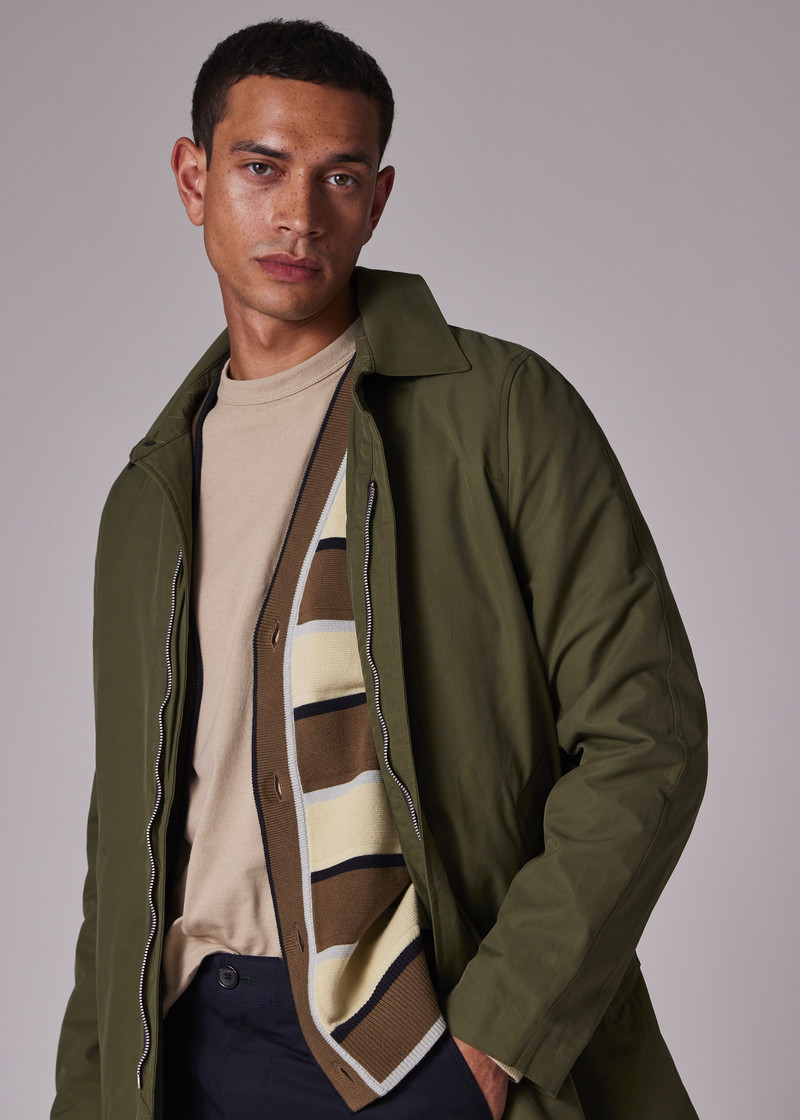 Khaki Cotton-Blend Lightweight Mac 5