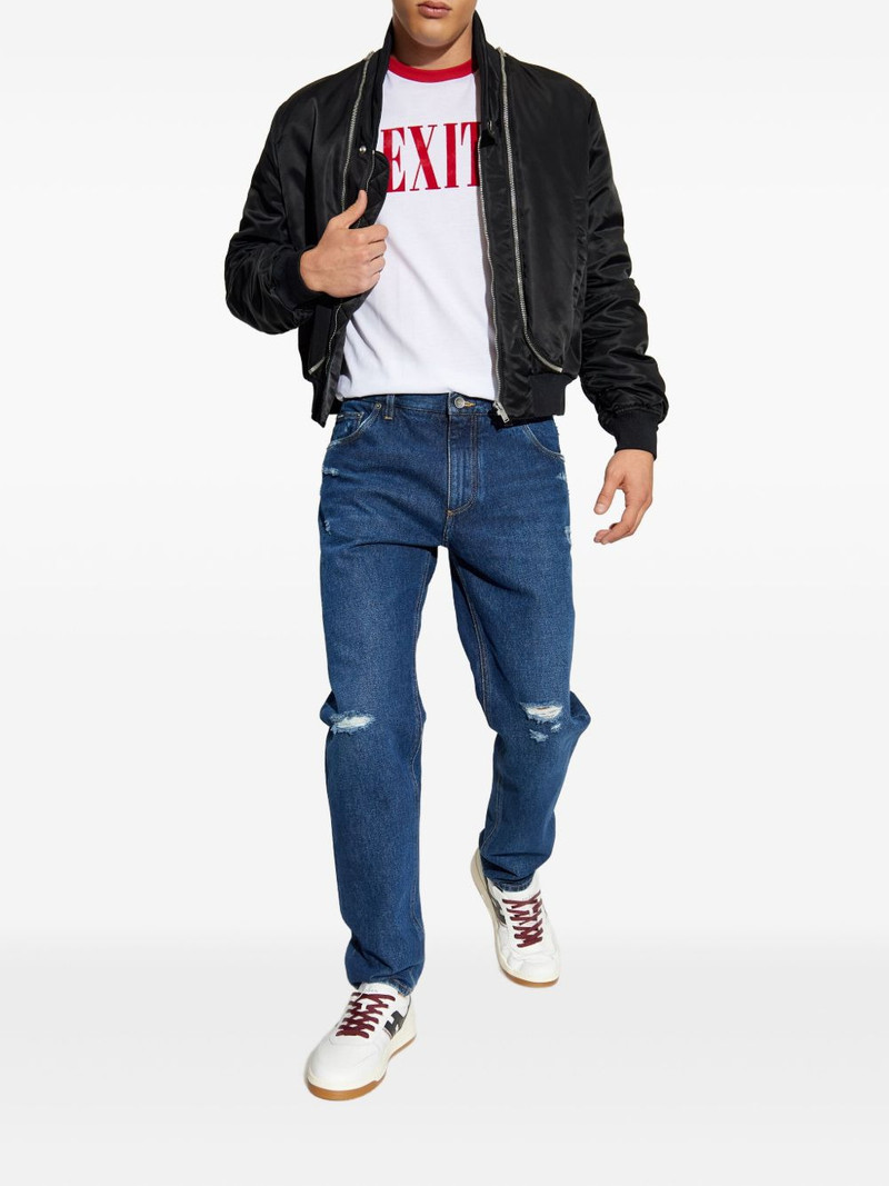 Dolce & Gabbana Exit-print  ringer T-shirt outlook