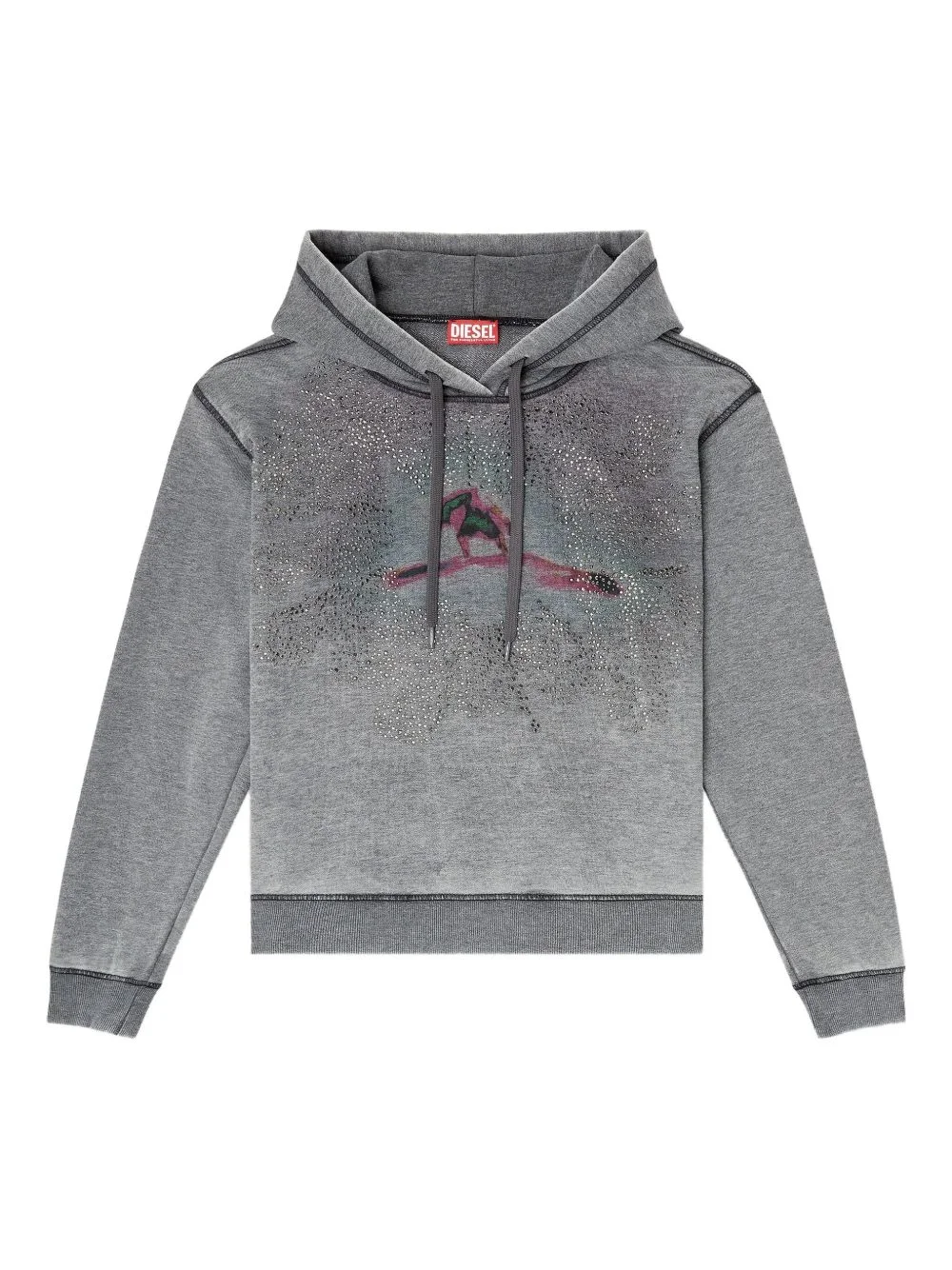 graphic hooded sweater - 1