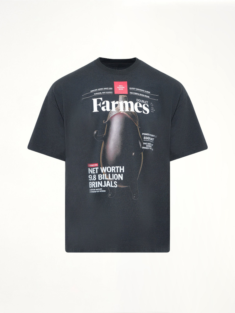 doublet Farmes Magazine Cover T-Shirt in Black outlook