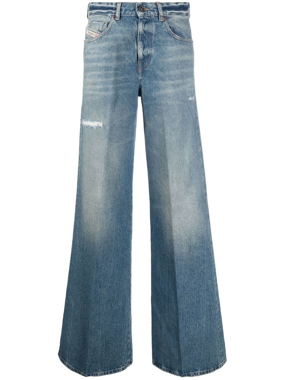 1978 flared denim jeans - 1