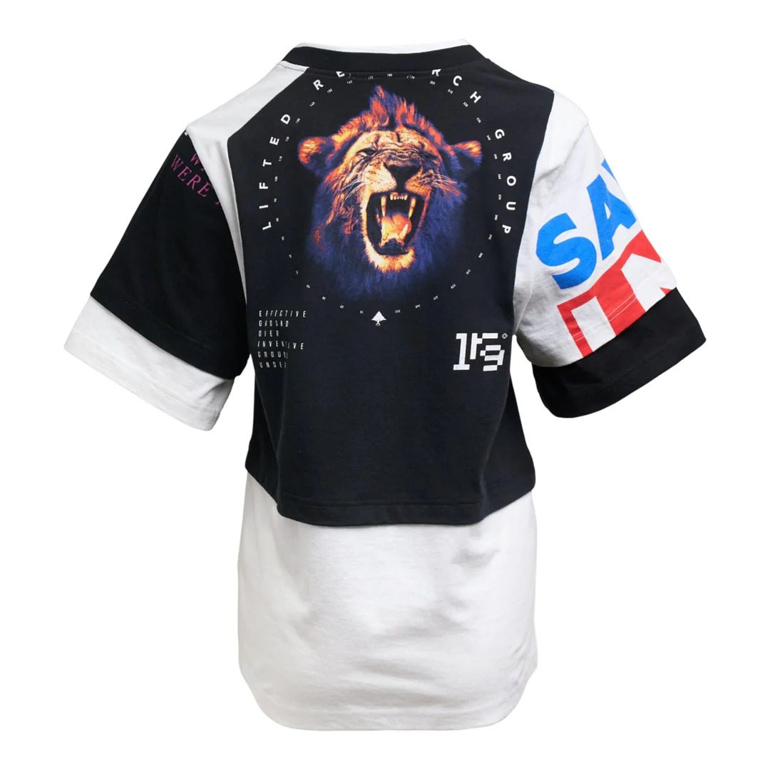 Regenerated Graphic Jersey Layered T-Shirt - 2