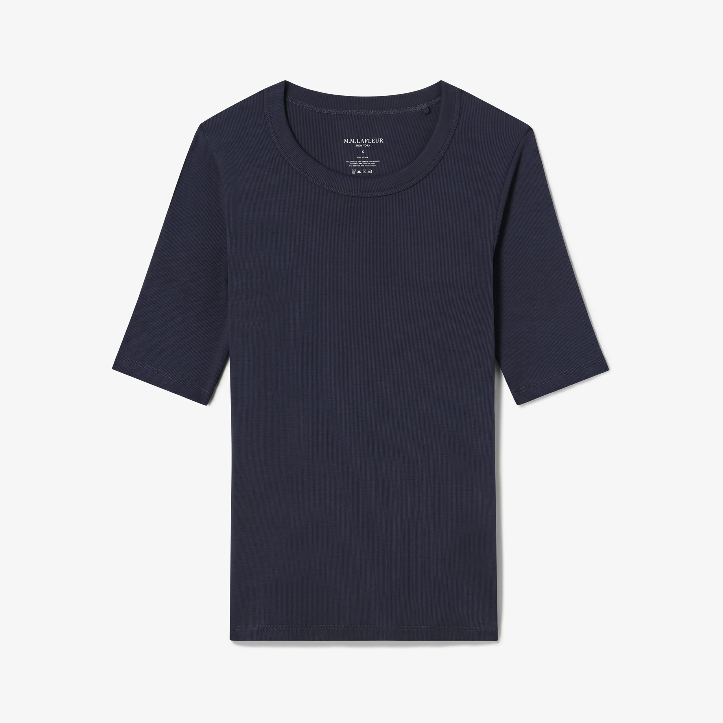 Chana Fitted T-Shirt - Ribbed Pima Cotton - 1