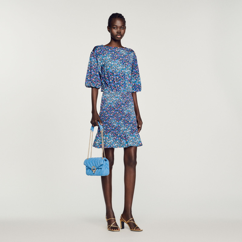 Sandro Short dress with floral print outlook