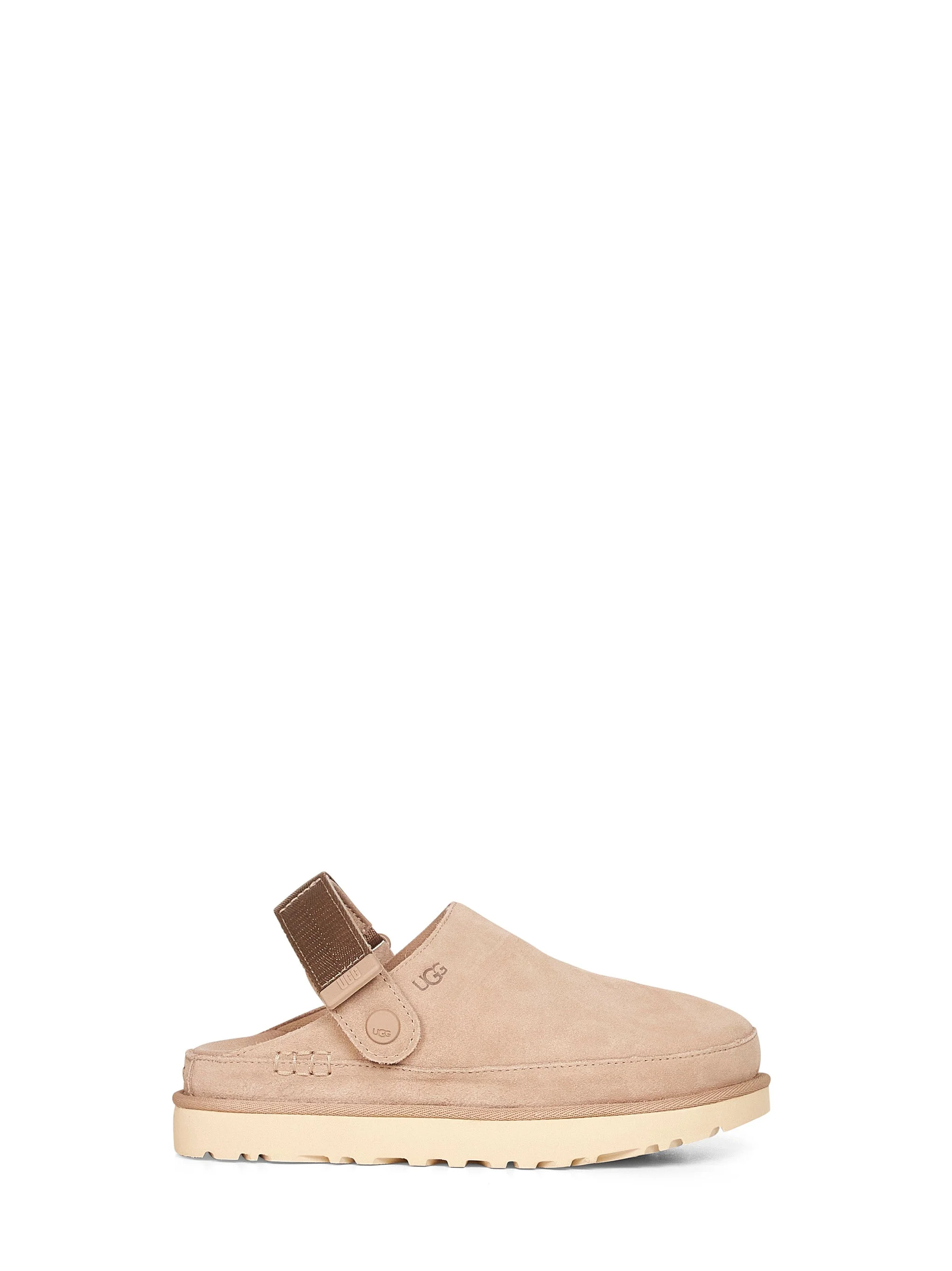 Sand Goldenstar suede mules - 1