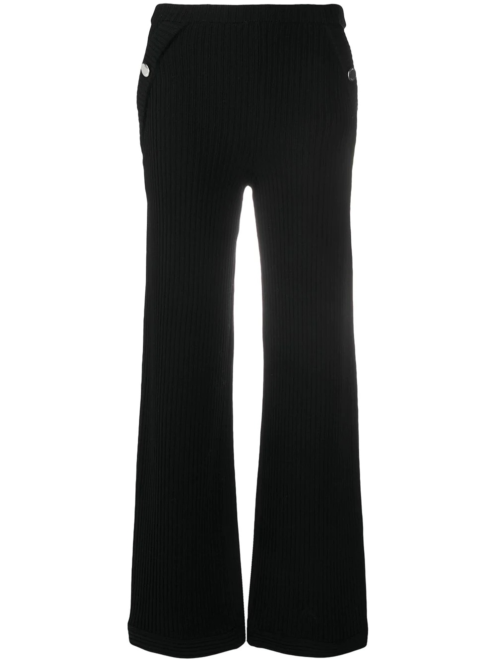 ribbed knit trousers - 1