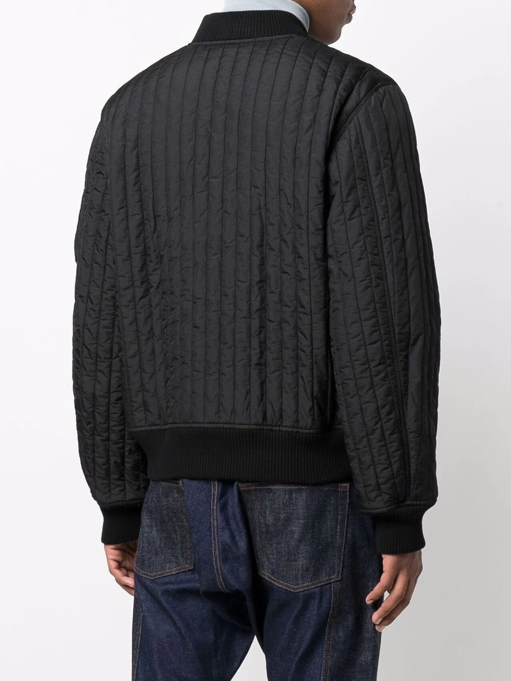 quilted zip-up bomber jacket - 5