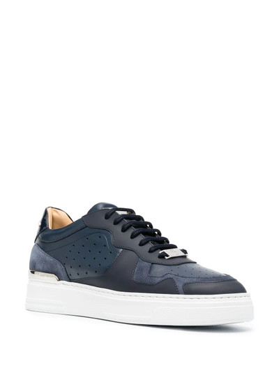 PHILIPP PLEIN panelled low-top sneakers outlook