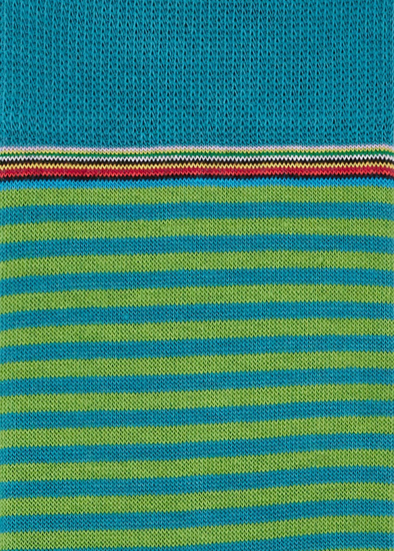 Green and Blue Stripe Socks - 3