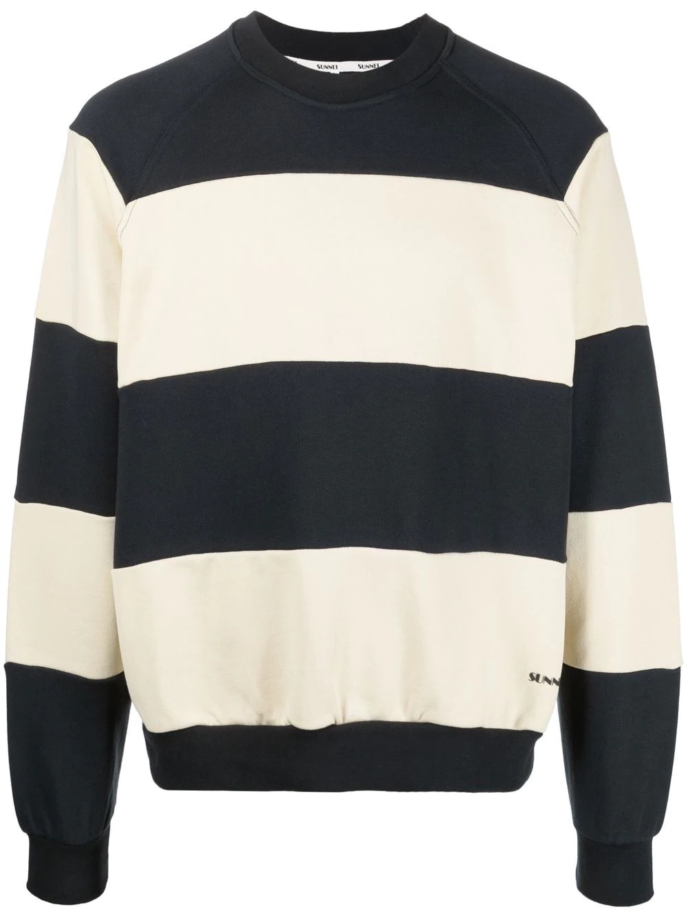 striped crew-neck sweatshirt - 1