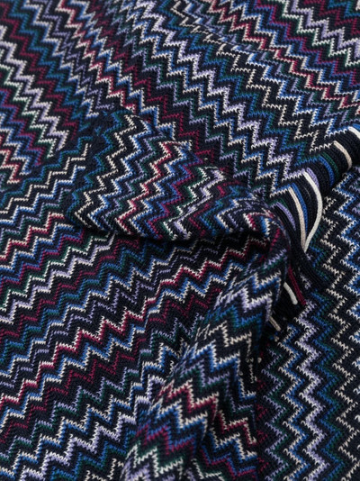 Missoni zig-zag knitted scarf outlook