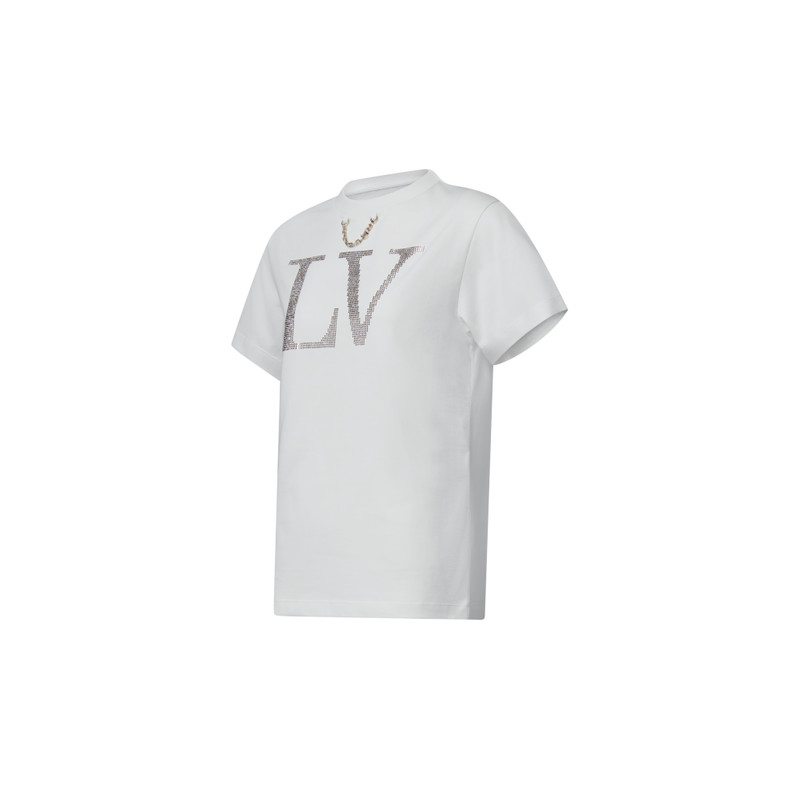 Louis Vuitton Rhinestone Signature T-Shirt outlook