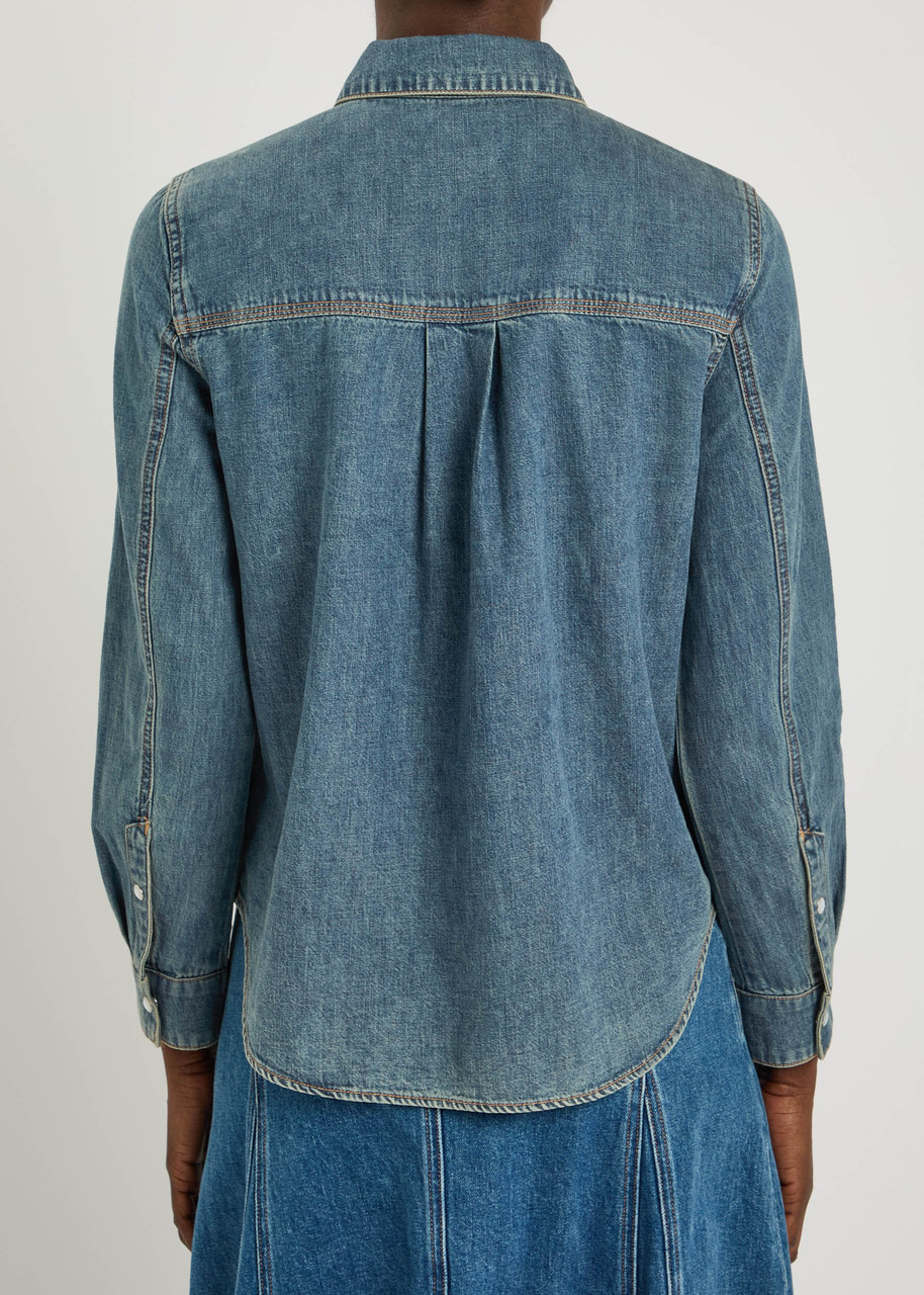 Veronica Beard Noah Denim Shirt - 3