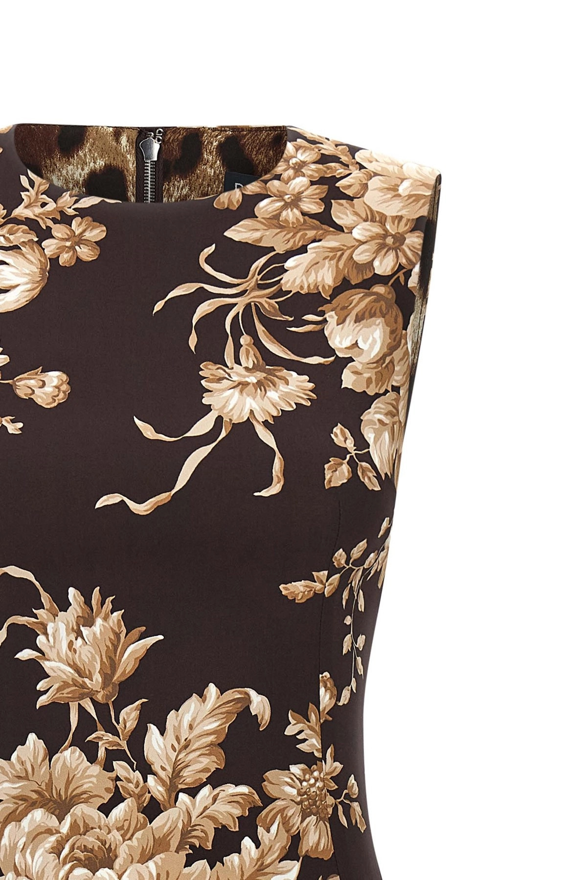 Rose print dress - 4