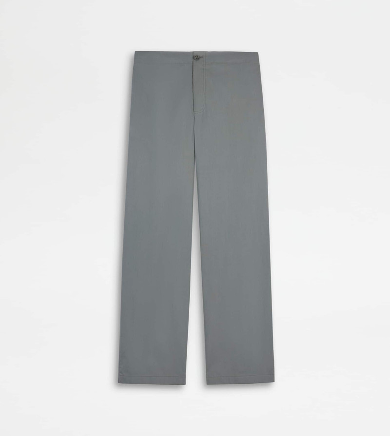 PANTS IN TECHNICAL COTTON WITH DRAWSTRING - GREY 1