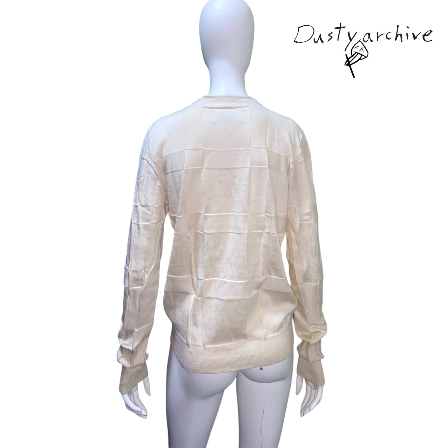 Maison martin margiela cream knit sweater S - 4